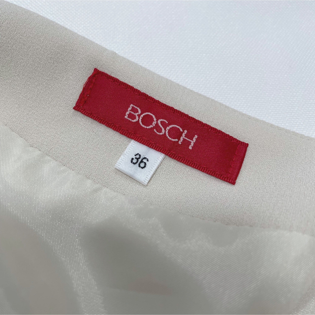 BOSCH(ボッシュ)の【中古美品】BOSCHフレアスカート　ベージュ系　サイズ36 オフィス レディースのスカート(ひざ丈スカート)の商品写真