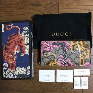 Gucci - 本日限定値下げ‼️グッチ ベンガルタイガー ピンク 長財布の