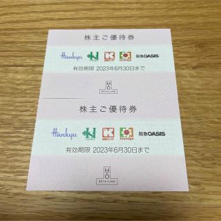 阪急百貨店 株主優待券  2枚セット(ショッピング)