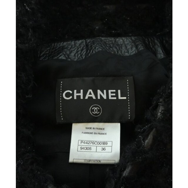 CHANEL シャネル ライダース 36(S位) 黒 【古着】【中古】