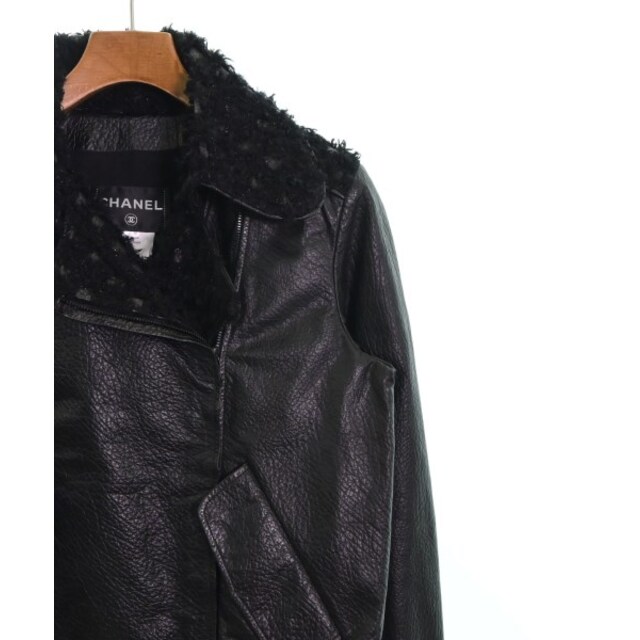 CHANEL シャネル ライダース 36(S位) 黒 【古着】【中古】