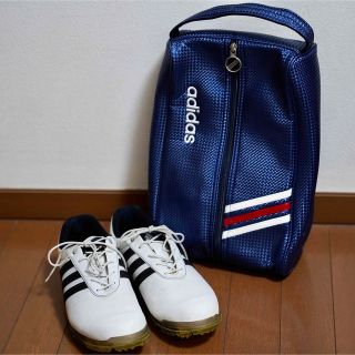 アディダス(adidas)のadidas ゴルフシューズ　ソフトスパイク　シューズバッグ付き　FF33456(シューズ)