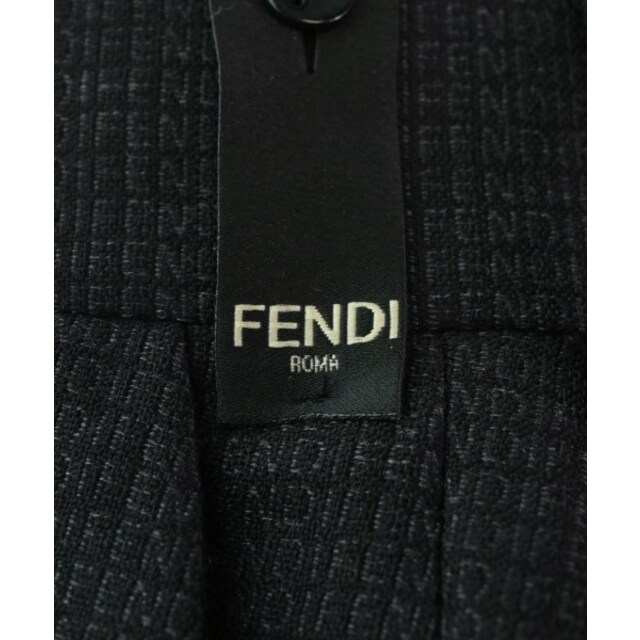 FENDI(フェンディ)のFENDI フェンディ スラックス 48(L位) 黒(総柄) 【古着】【中古】 メンズのパンツ(スラックス)の商品写真