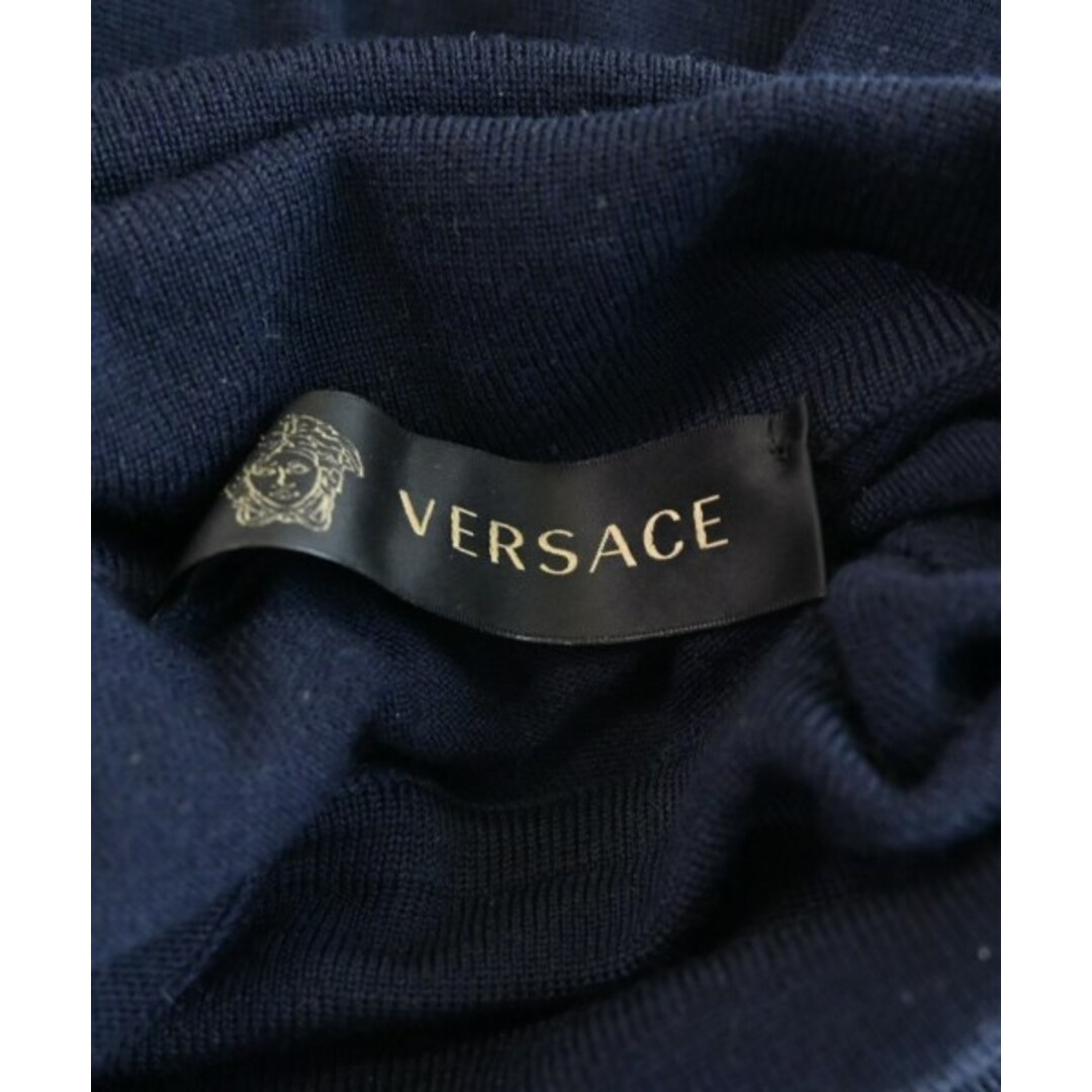 VERSACE(ヴェルサーチ)のVERSACE ヴェルサーチ ニット・セーター 50(XL位) 紺 【古着】【中古】 メンズのトップス(ニット/セーター)の商品写真