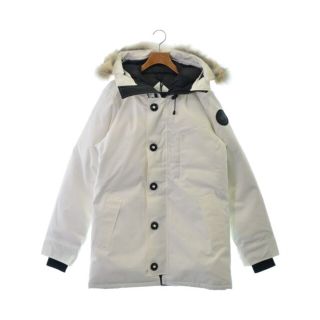 カナダグース(CANADA GOOSE)のCANADA GOOSE カナダグース ダウンジャケット/ダウンベスト M 白 【古着】【中古】(ダウンジャケット)