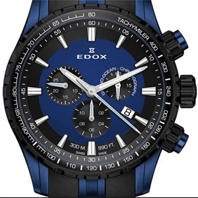 EDOX(エドックス)のEDOXエドックスGRAND OCEANグランドオーシャンクロノグラフ中古 メンズの時計(腕時計(アナログ))の商品写真