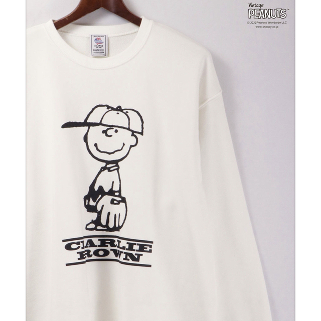 PEANUTS(ピーナッツ)のPEANUTS×JEMORGAN コラボ 裏毛スウェット クルー　美品 レディースのトップス(トレーナー/スウェット)の商品写真