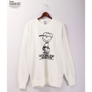 ピーナッツ(PEANUTS)のPEANUTS×JEMORGAN コラボ 裏毛スウェット クルー　美品(トレーナー/スウェット)