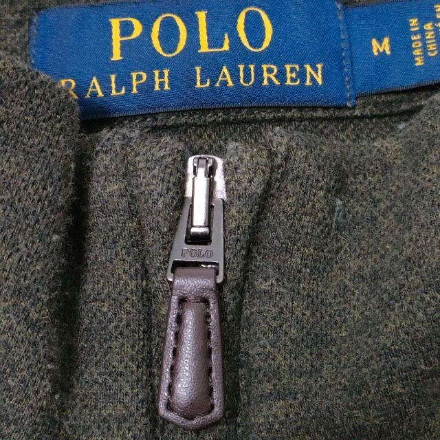 POLO RALPH LAUREN(ポロラルフローレン)の【ポロラルフローレン】ポニー刺繍ロゴ ハーフジップスウェット ダークグリーン メンズのトップス(スウェット)の商品写真