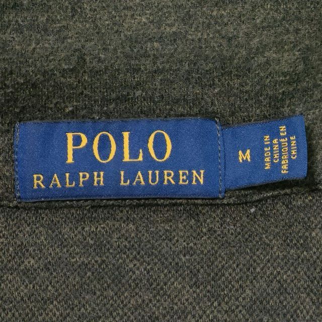 POLO RALPH LAUREN(ポロラルフローレン)の【ポロラルフローレン】ポニー刺繍ロゴ ハーフジップスウェット ダークグリーン メンズのトップス(スウェット)の商品写真