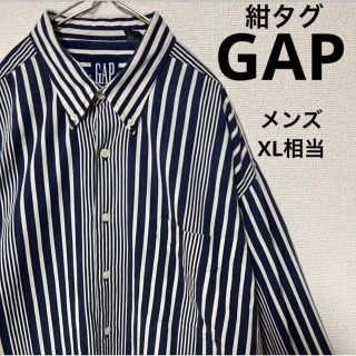 ギャップ(GAP)の【紺タグ】OLD GAP ギャップ　ボタンダウン 長袖シャツ メンズ XL相当(シャツ)