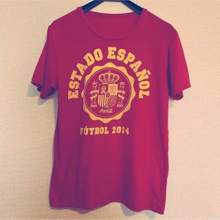 コカコーラ(コカ・コーラ)のコカコーラ2014サッカーTシャツ【USED】(その他)