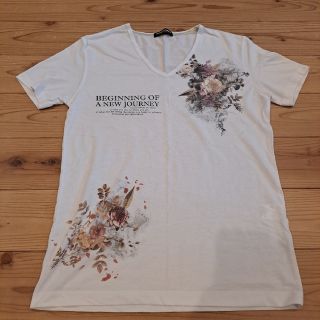 ハイダウェイ(HIDEAWAY)のHIDEWAY NICOLE Tシャツ Lサイズ 花柄 半袖  ティシャツ(Tシャツ/カットソー(半袖/袖なし))