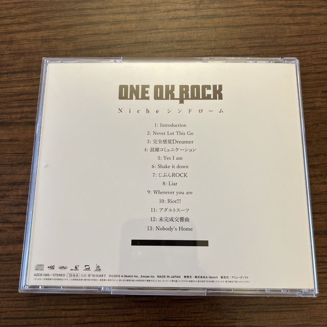 ONE OK ROCK(ワンオクロック)のONE OK ROCK Nicheシンドローム エンタメ/ホビーのCD(ポップス/ロック(邦楽))の商品写真