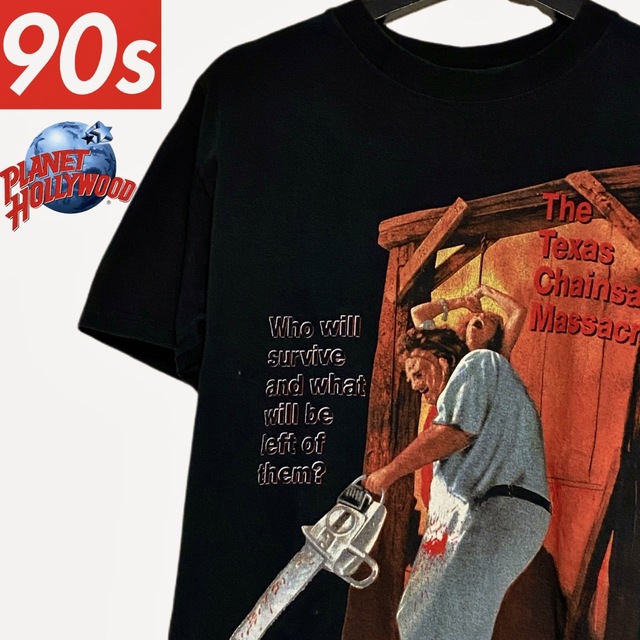 90s 映画 悪魔のいけにえ ビンテージ ムービー アートTシャツ USA