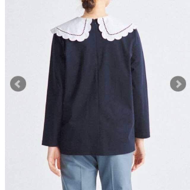 yori 新品 スカラップロンTee ネイビー | wic-capital.net
