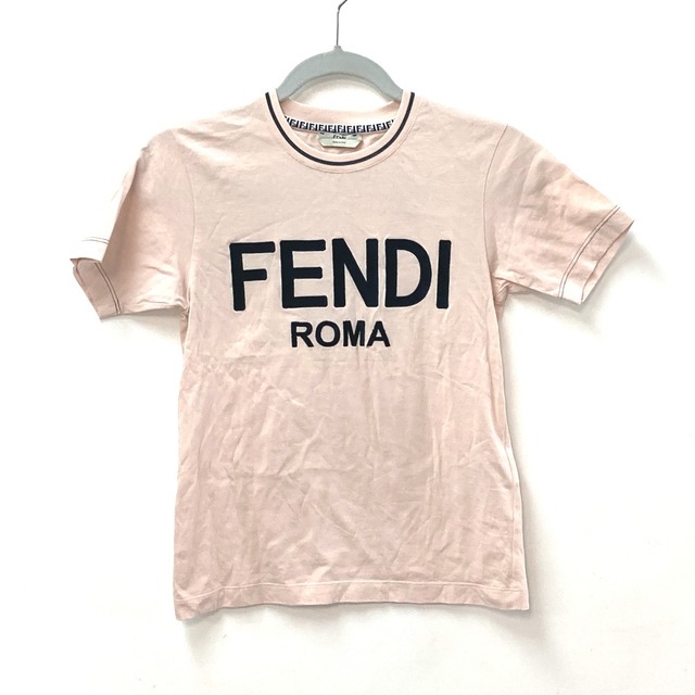 フェンディ FENDI ロゴ FS7254 アパレル トップス 半袖Ｔシャツ コットン ピンク