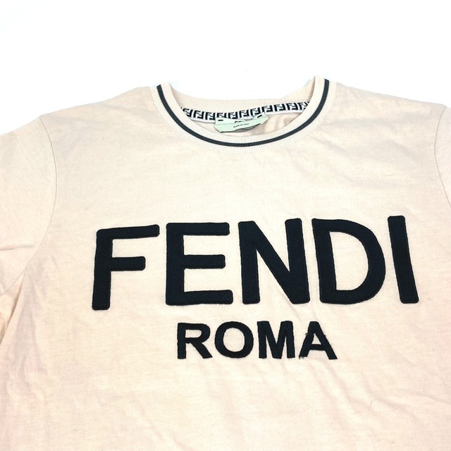 フェンディ FENDI ロゴ FS7254 アパレル トップス 半袖Ｔシャツ コットン ピンク