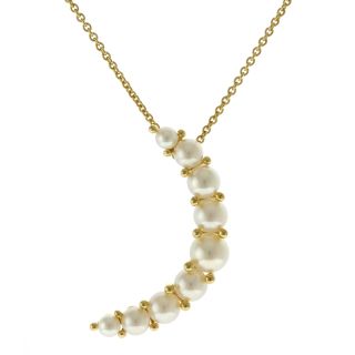 ミキモト(MIKIMOTO)のミキモト MIKIMOTO ネックレス K18イエローゴールド パール 中古(ネックレス)