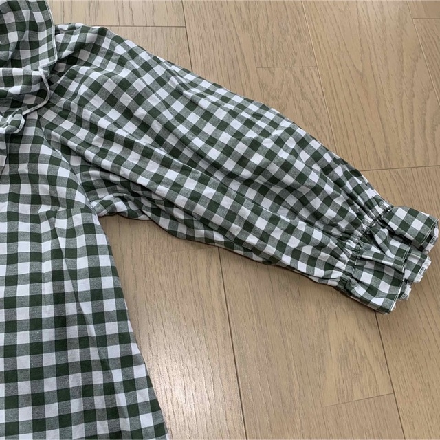 asos(エイソス)のASOS gingham plaid check green shirts レディースのトップス(シャツ/ブラウス(長袖/七分))の商品写真