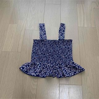 アーバンアウトフィッターズ(Urban Outfitters)のUrban outfitters navy floral tops(Tシャツ(半袖/袖なし))