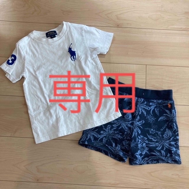 POLO RALPH LAUREN(ポロラルフローレン)の美品●ラルフローレン　Tシャツ＆ショートパンツ キッズ/ベビー/マタニティのキッズ服男の子用(90cm~)(Tシャツ/カットソー)の商品写真