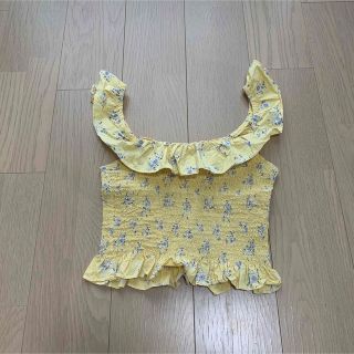 エイソス(asos)のASOS floral yellow tops(Tシャツ(半袖/袖なし))