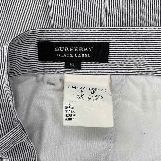 BURBERRY BLACK LABEL(バーバリーブラックレーベル)の【美品】バーバリーブラックレーベル　パンツ　ストライプ　メンズ　希少 メンズのパンツ(チノパン)の商品写真