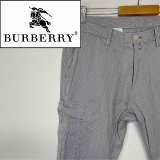 バーバリーブラックレーベル(BURBERRY BLACK LABEL)の【美品】バーバリーブラックレーベル　パンツ　ストライプ　メンズ　希少(チノパン)