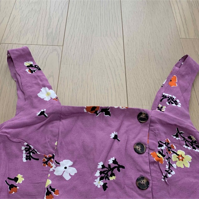 asos(エイソス)のAsos purple flower short tops レディースのトップス(カットソー(半袖/袖なし))の商品写真