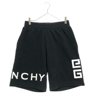 ジバンシィ(GIVENCHY)のGIVENCHY ジバンシィ 21AW 4G LOGO EMBROIDERED BERMUDA SWEAT SHORT BM50WC3Y6U 立体ロゴ刺繍スウェットバミューダショーツ ロゴ刺繍スウェットハーフパンツ ブラック(ショートパンツ)