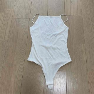 エイチアンドエイチ(H&H)のH&M white no sleeve tops(カットソー(半袖/袖なし))