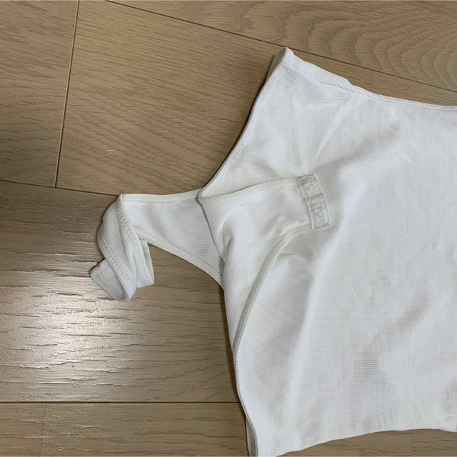 H&M(エイチアンドエム)のH&M rib knit no sleeve tops レディースのトップス(カットソー(半袖/袖なし))の商品写真