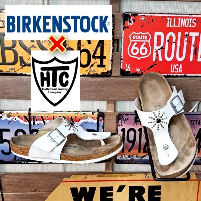 【激レア】BIRKENSTOCK×HTC スタッズ　レザー　コルクサンダル　42