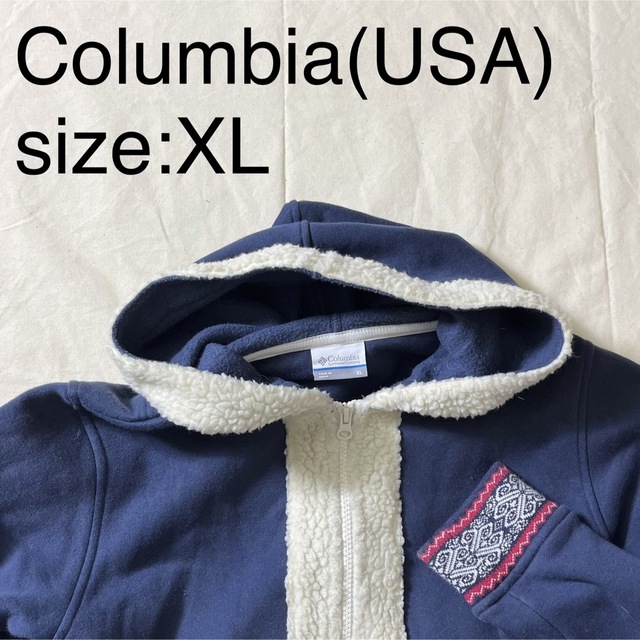 Columbia(USA)ビンテージノルディックスウェットジャケット