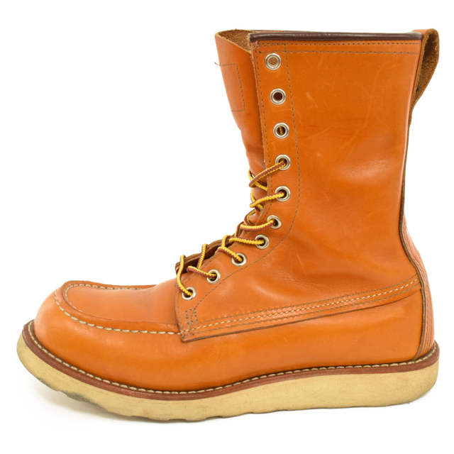 RED WING レッド ウイング アイリッシュセッター モックトゥ レザー ロングブーツ 9877 US6 1/2/24.5 犬タグ キャメル