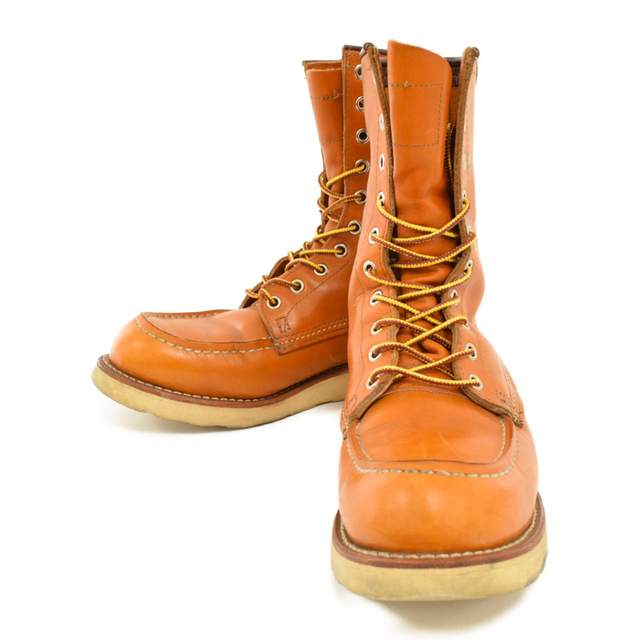 REDWING(レッドウィング)のRED WING レッド ウイング アイリッシュセッター モックトゥ レザー ロングブーツ 9877 US6 1/2/24.5 犬タグ キャメル レディースの靴/シューズ(ブーツ)の商品写真