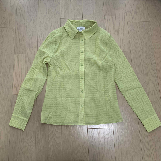 asos(エイソス)のAsos green blouse レディースのトップス(シャツ/ブラウス(長袖/七分))の商品写真