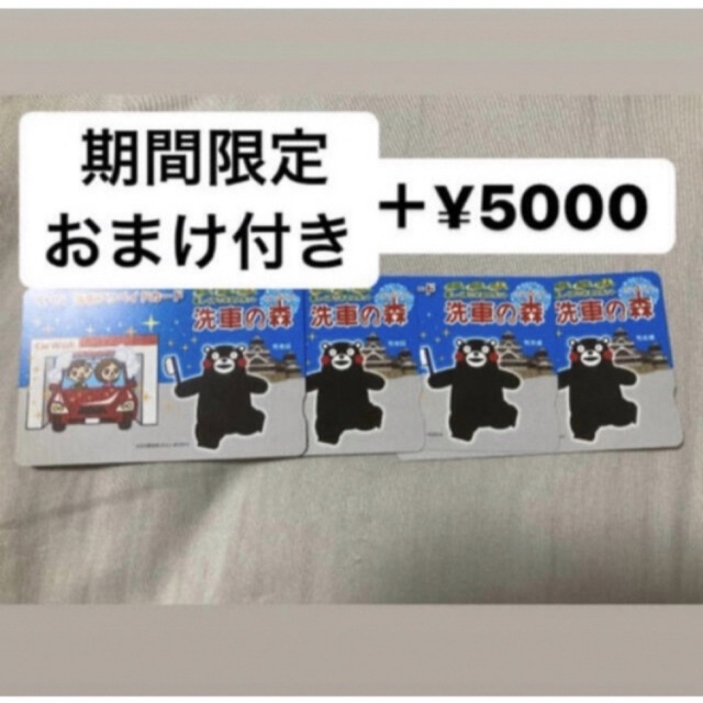 最終値下げ 洗車の森 洗車カード¥20000分＋期間限定¥5000分