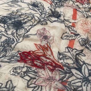 Faliero Sarti - Faliero Sarti ストール 刺繍 新品未使用 保管袋付の