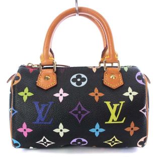 ルイヴィトン(LOUIS VUITTON)のルイヴィトン モノグラム マルチカラー ミニスピーディ 黒 M92644(ボストンバッグ)