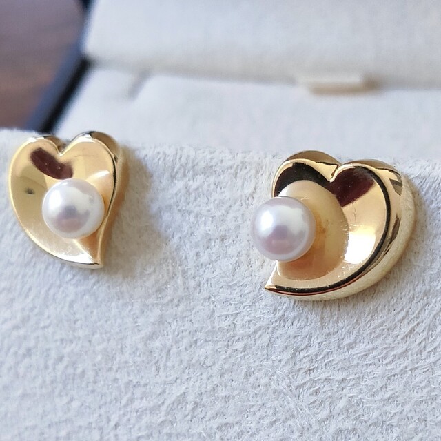 Mikimoto♡ベビーパール オープンハート♡ピアス PE-1292PU | www