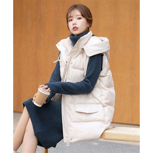 フリースベスト 中綿ベスト 韓国風 ポアベスト ファッション シンプル22