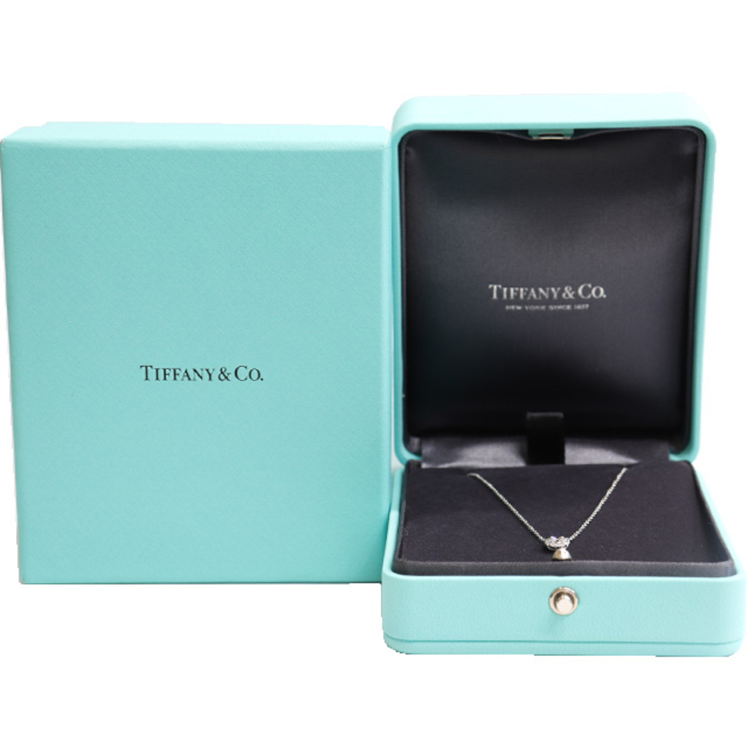 Tiffany & Co.(ティファニー)の(新品仕上げ済)ティファニー TIFFANY ソレスト ダイヤ ネックレス Pt950 × ダイヤ 13石 0.22ct  H  VS1 3EX 鑑定書 8497 レディースのアクセサリー(ネックレス)の商品写真