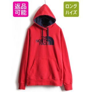 ザノースフェイス(THE NORTH FACE)のノースフェイス 2トーン プリント スウェットパーカー プルオーバー 裏起毛 M(パーカー)