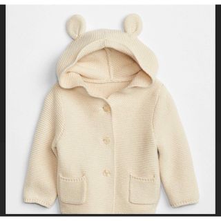 ベビーギャップ(babyGAP)の【美品】GAP クマさんニットパーカー(カーディガン/ボレロ)