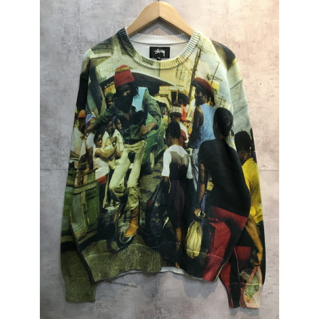 STUSSY PETER TOSH PRINT SWEATER