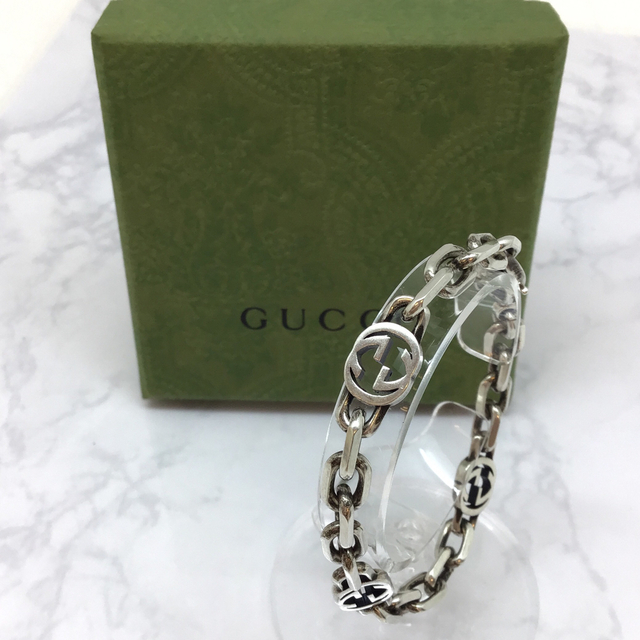 GUCCI インターロッキングG ブレスレット　約18cm | フリマアプリ ラクマ