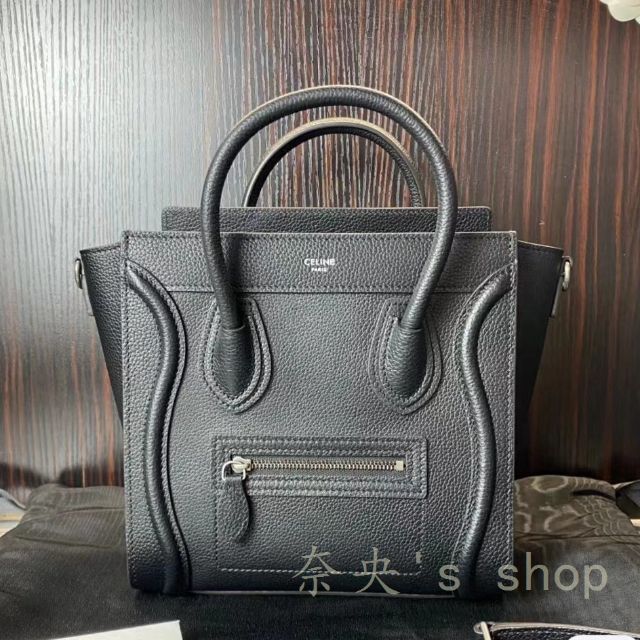 お買い得HOT celine CELINE セリーヌ ラゲージ ナノ ドラムドカーフスキン スリの通販 by サカキハラ's  shop｜セリーヌならラクマ