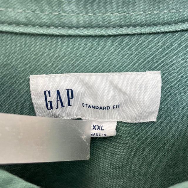 GAP(ギャップ)の【希少‼︎】ギャップ W胸ポケット 肉厚 長袖シャツ グリーン 美品 メンズのトップス(シャツ)の商品写真